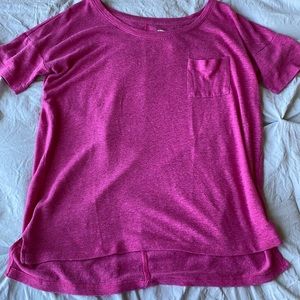 Flowy, loose pink tee